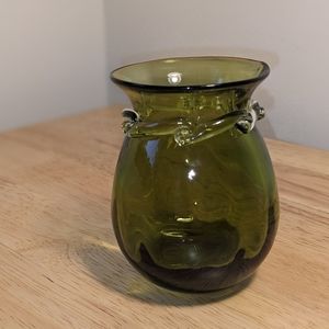 Vintage Hand-Blown Glass Vase